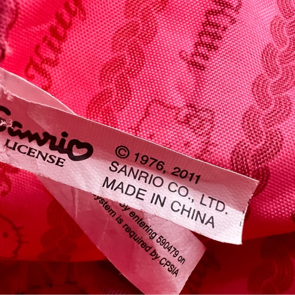 Sanrio Hello Kitty Backpack Pink Patent Leather Retired Item 2011 - Picture 16 of 16